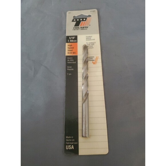 Triumph Twist Drill Other - New Triumph Twist Drill 5/16” #011620 Sealed NOS USA Made High Speed Bit